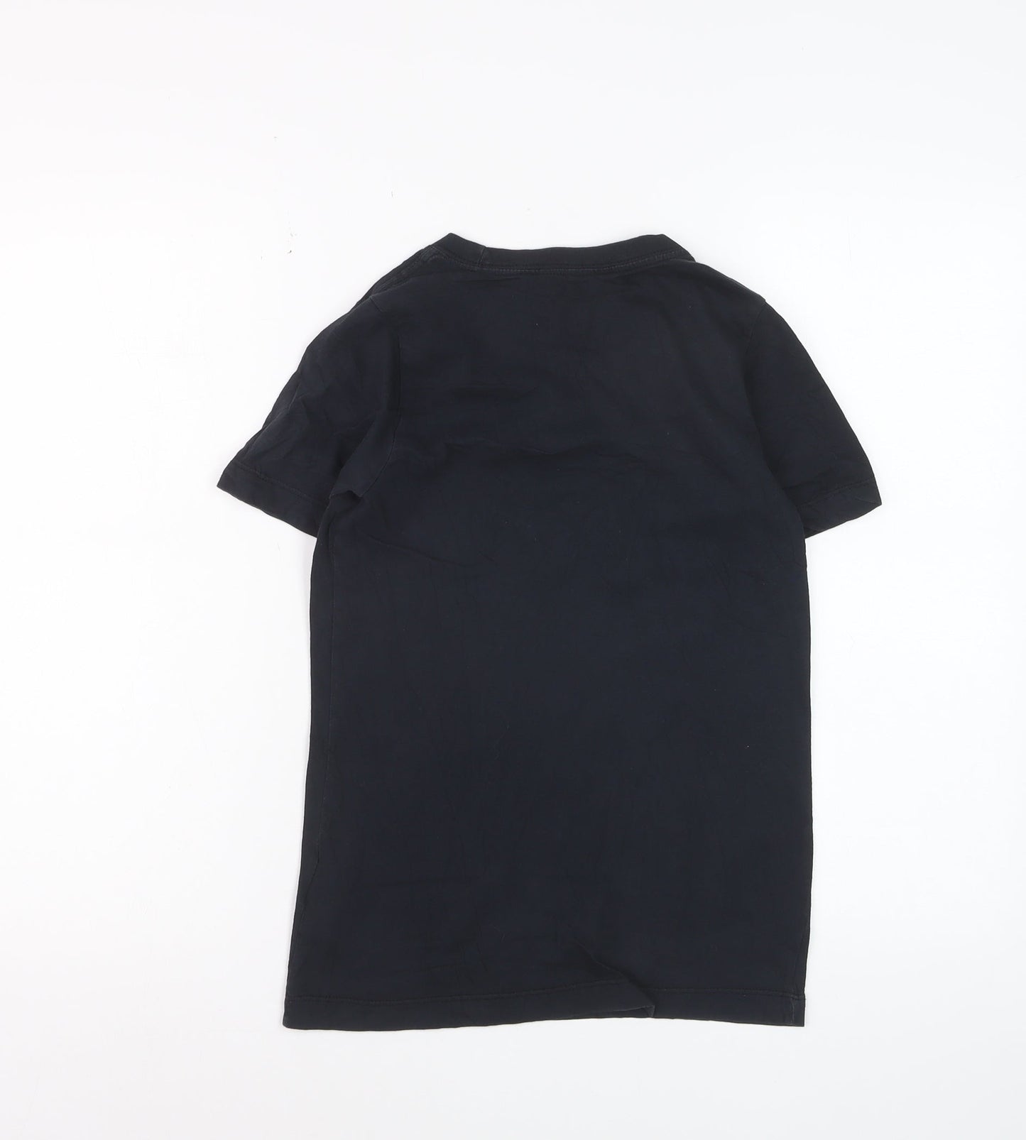 Nike Boys Black Just Do It Graphic Sports T-Shirt 8 Years