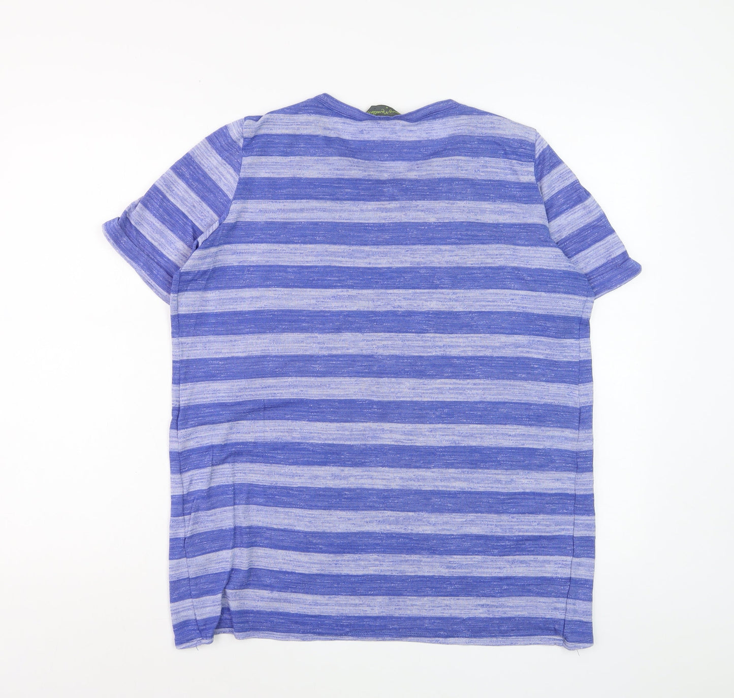 Blooming Marvellous Women's Blue Striped Maternity T-Shirt Size 12