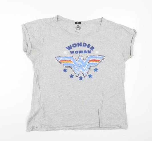 TBar DC Comics Women’s Grey Wonder Woman T-Shirt Size S