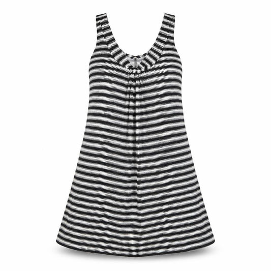 Marks and Spencer Women’s Black Striped Viscose Tank Dress Size 10