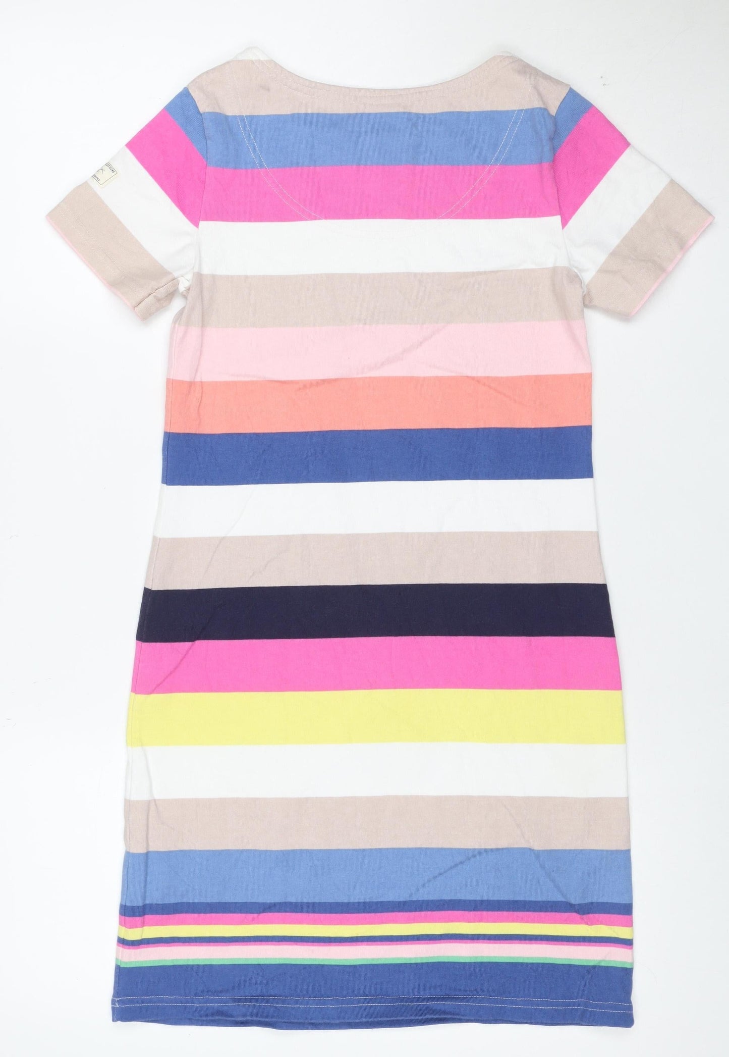 Joules Women’s Multicoloured Stripe Cotton T-Shirt Dress Size 8
