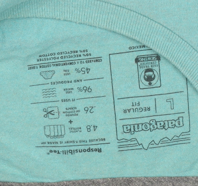 Patagonia Men’s Green Regular Fit Graphic T-Shirt L