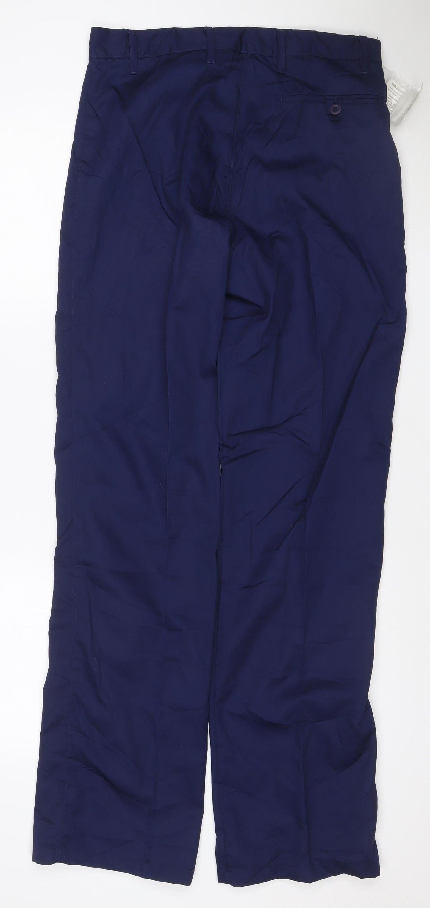 Work in Style Men's Blue 32in Regular Fit Work Trousers