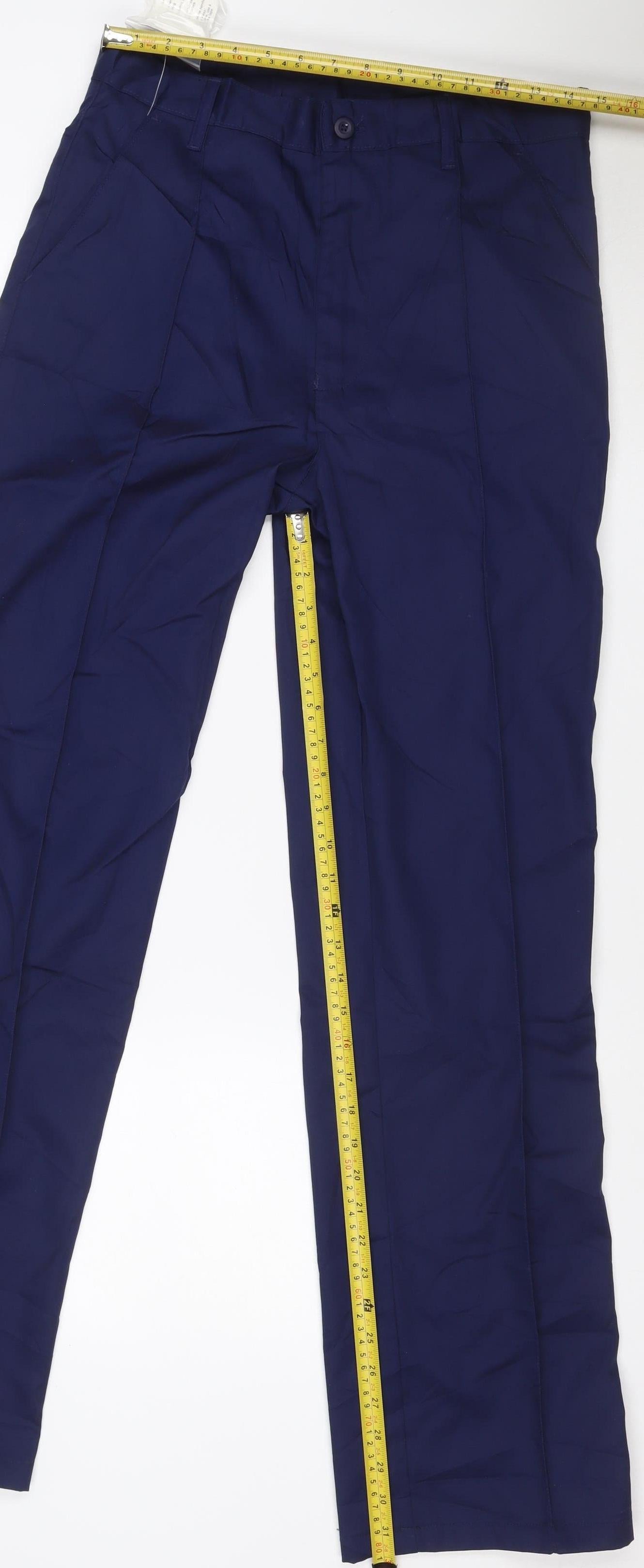 Work in Style Men's Blue 32in Regular Fit Work Trousers