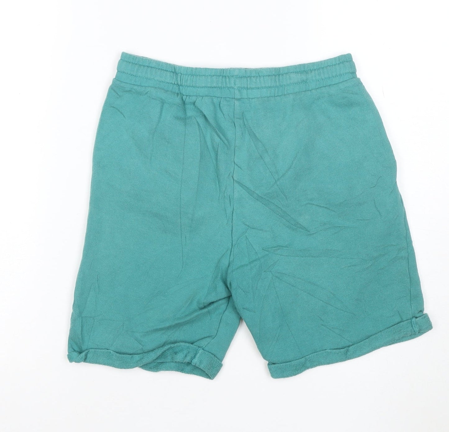 United Colors of Benetton Boys Green XL Sweat Shorts with Drawstring