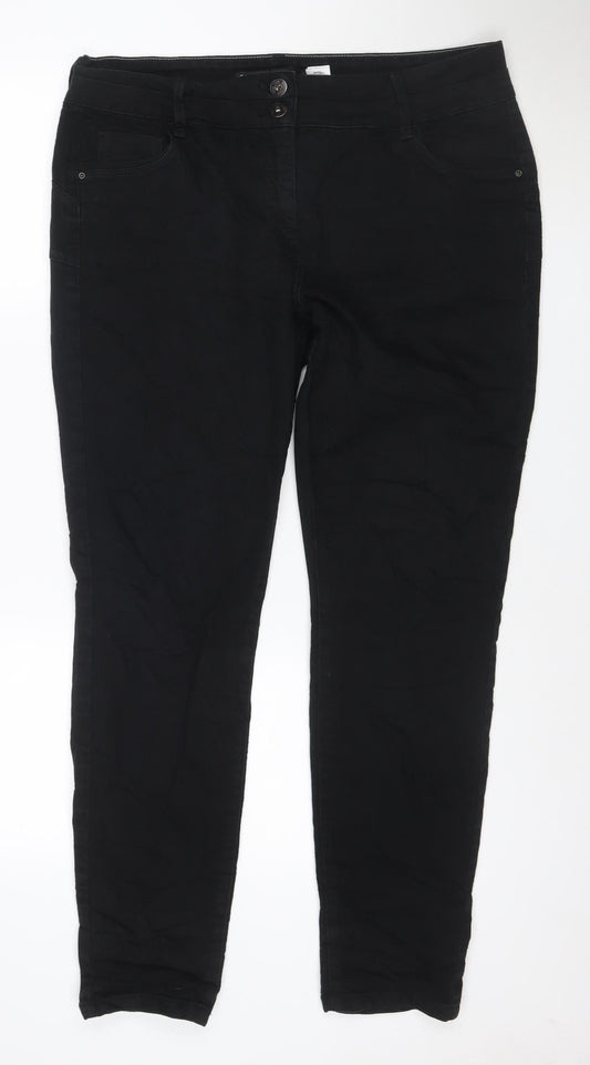 Next Women’s Black Straight Jeans Size 18 Long Cotton Blend