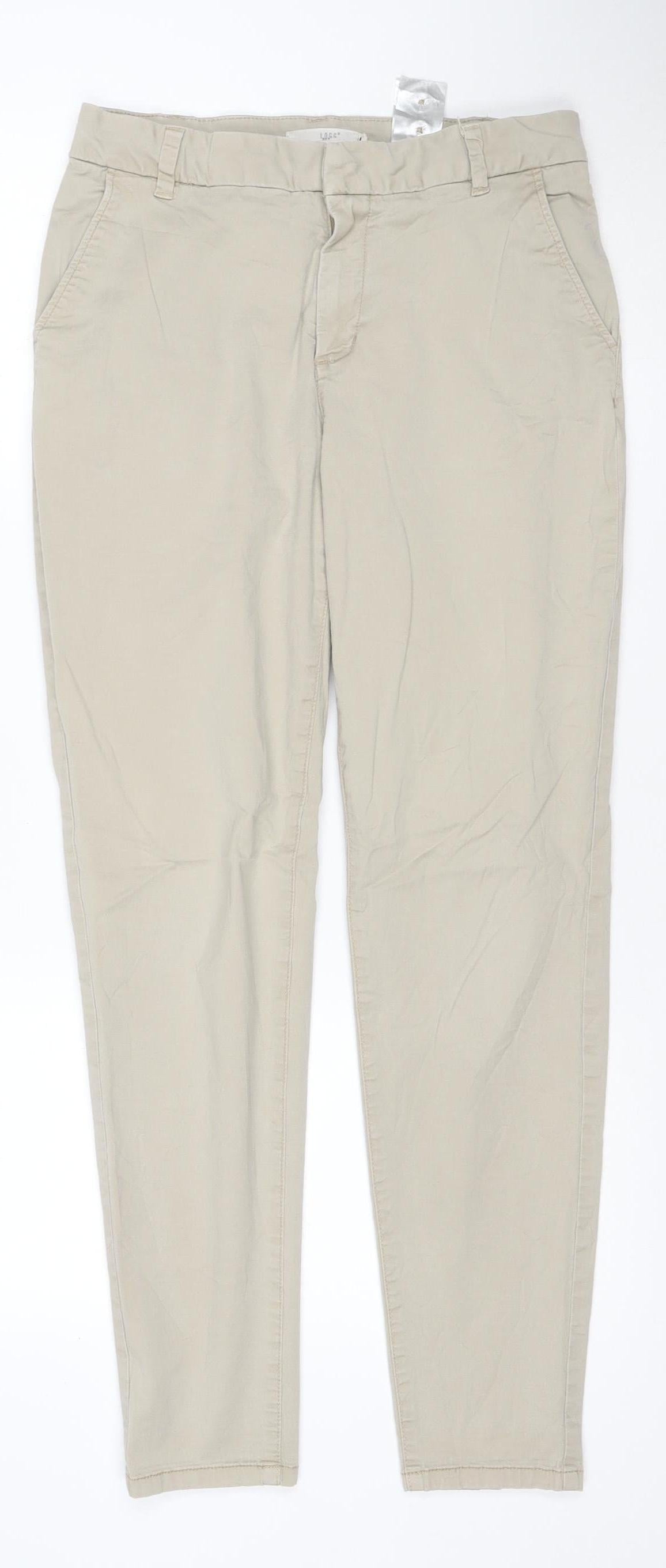 L.O.G.G. Women's Beige Chino Trousers Size 10 Cotton Blend