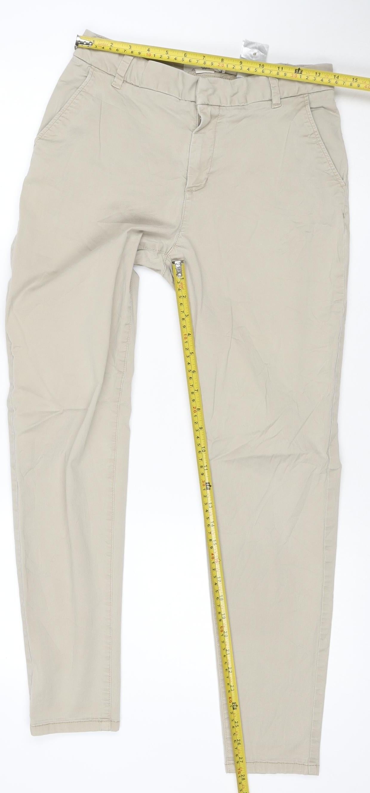 L.O.G.G. Women's Beige Chino Trousers Size 10 Cotton Blend