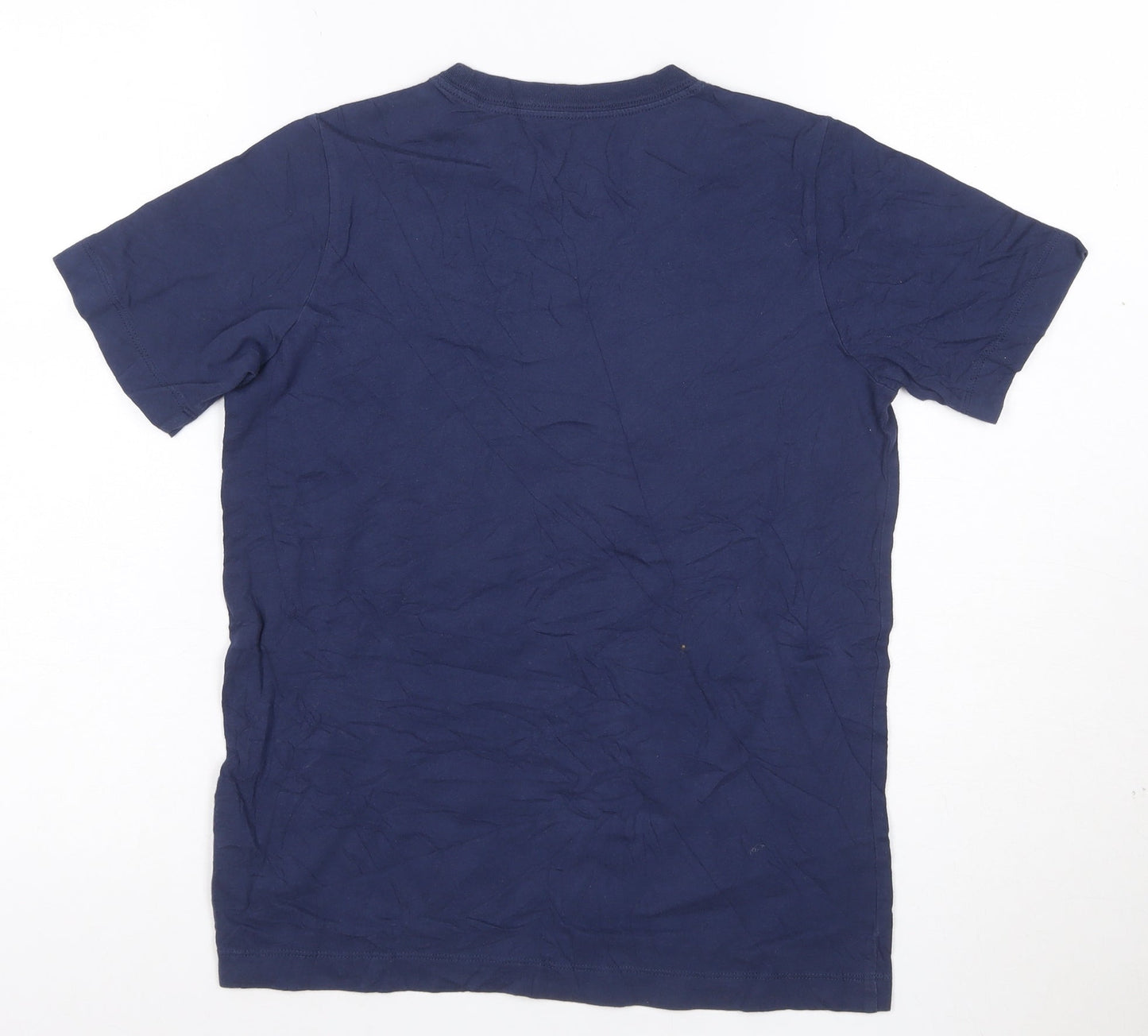Nike Boys Blue Crew Neck Sports Cotton T-Shirt M