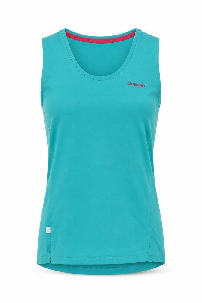 LA Gear Women's Blue Sleeveless Cotton Blend Tank Top Size 10