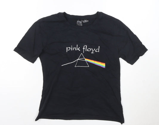 Pink Floyd Women's Black Small Band T-Shirt Short Sleeve Cotton