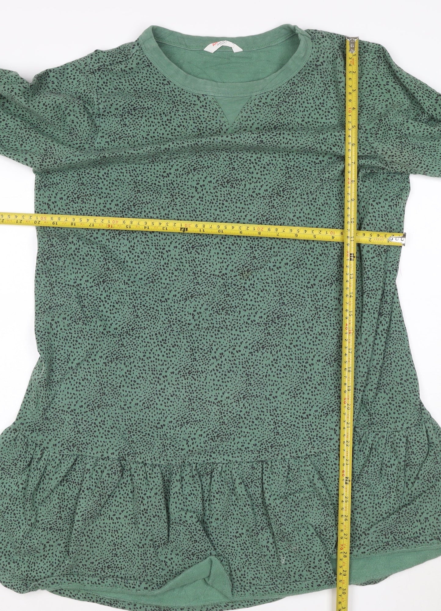 ANYDAY John Lewis Green Animal Print Shift Dress M Women