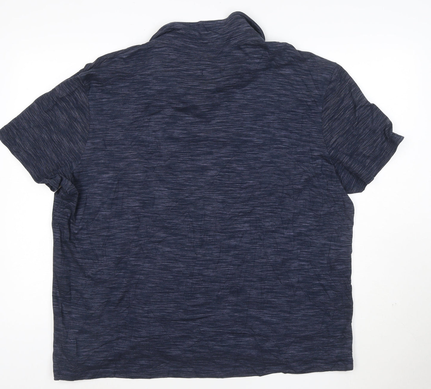 Tu Mens Navy Blue XXL Cotton Short Sleeve Polo Shirt