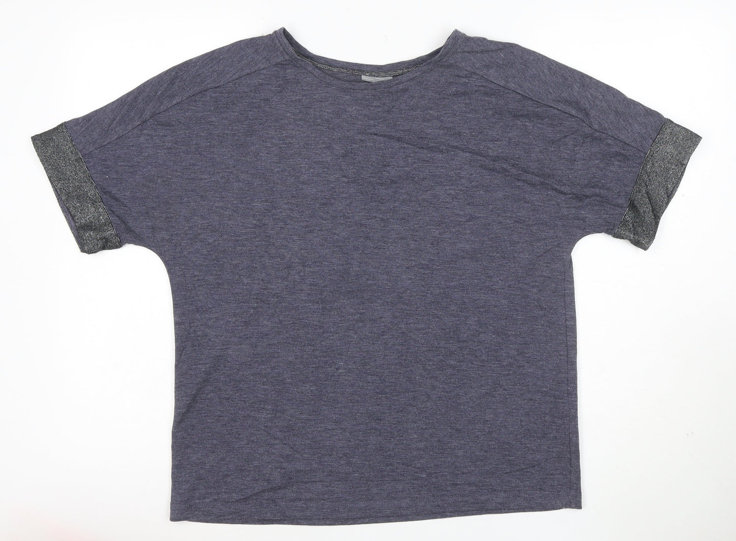 Oliver Bonas Women's Blue Relaxed Jersey T-Shirt Size 10