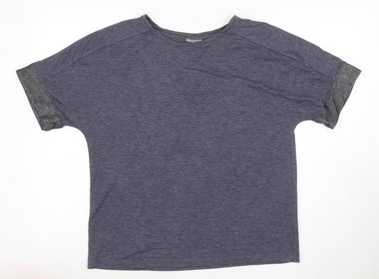 Oliver Bonas Women's Blue Relaxed Jersey T-Shirt Size 10