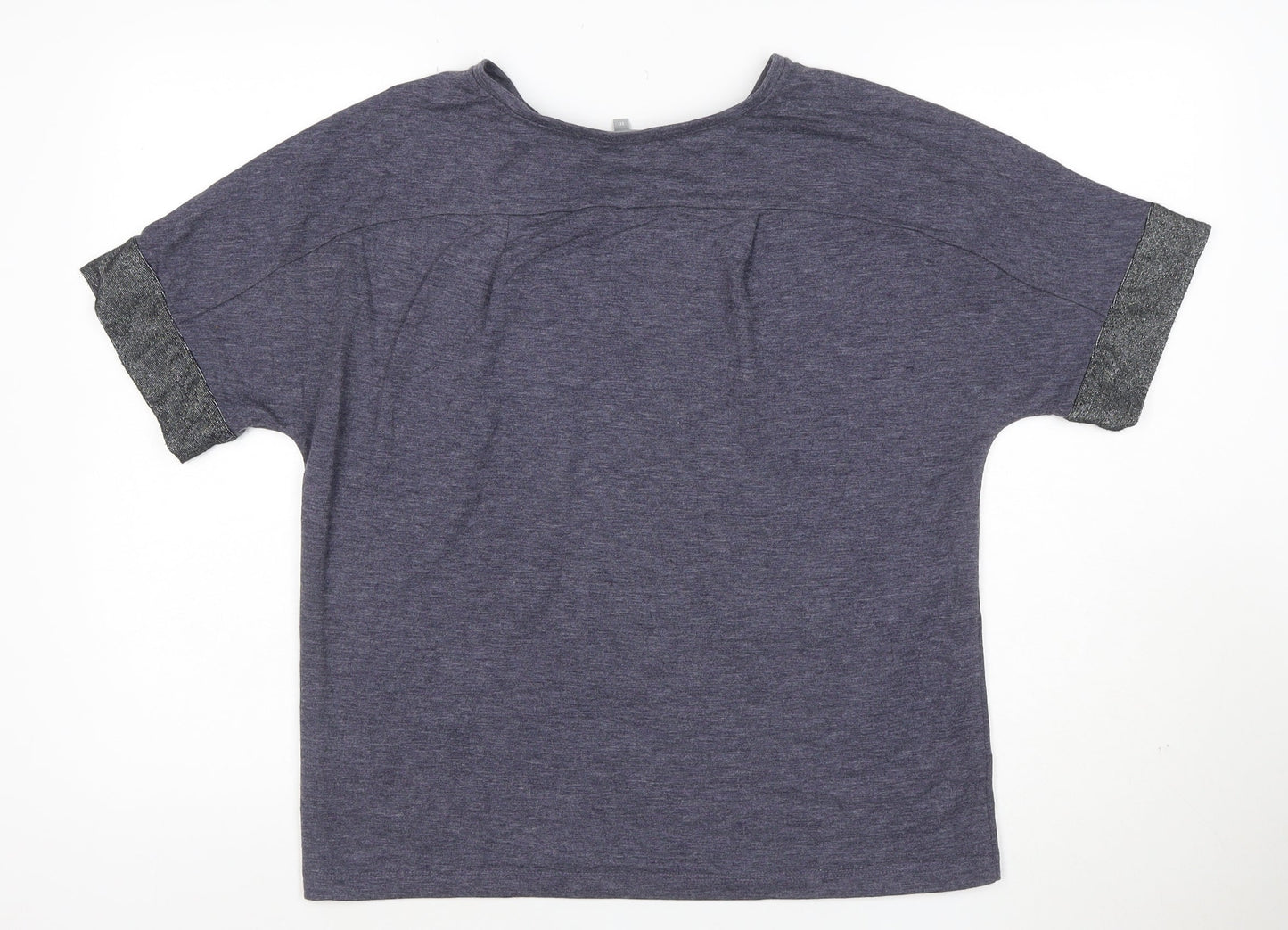 Oliver Bonas Women's Blue Relaxed Jersey T-Shirt Size 10