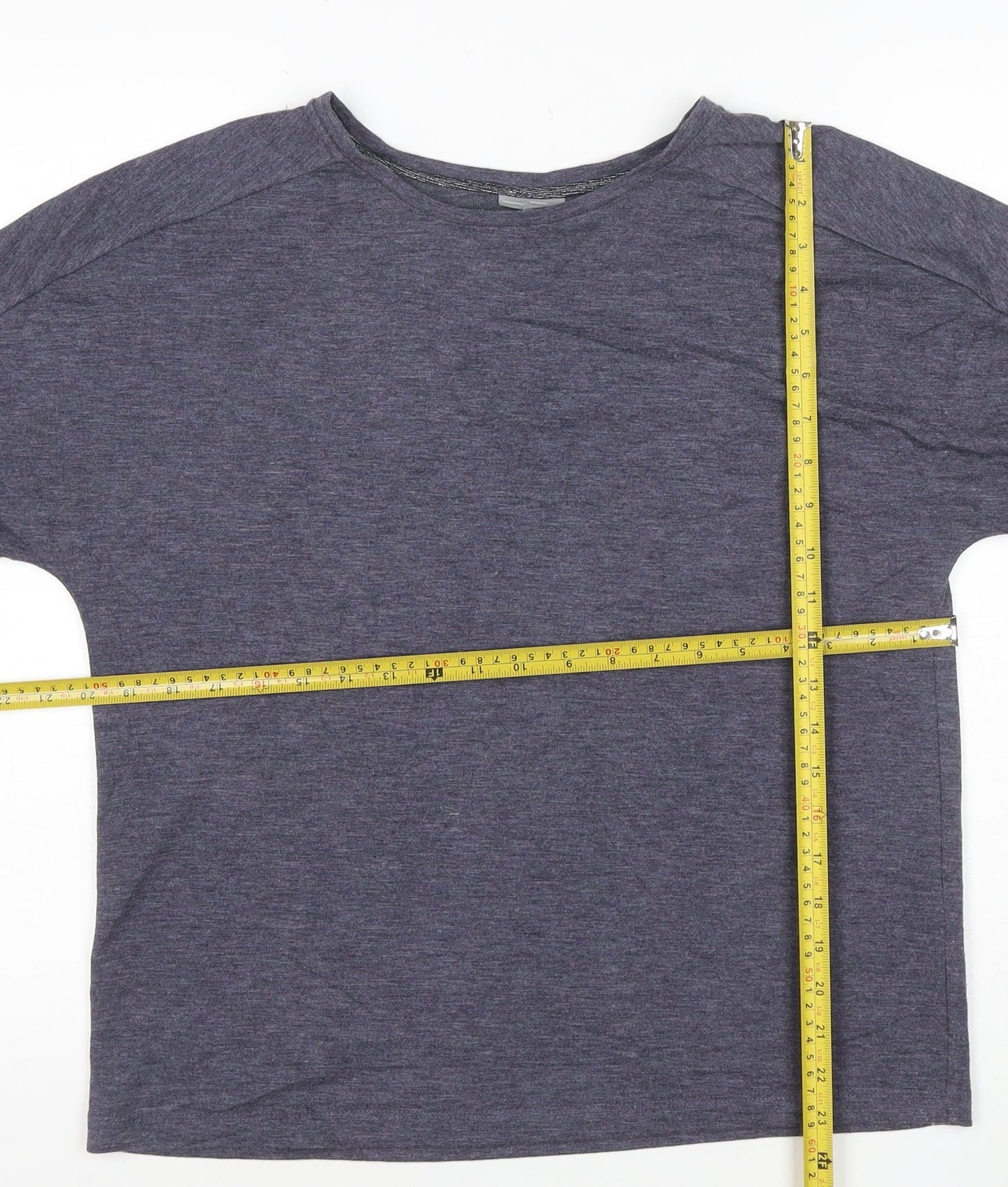 Oliver Bonas Women's Blue Relaxed Jersey T-Shirt Size 10