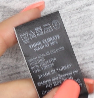 Marks and Spencer Women’s Grey Basic Jersey T-Shirt Size 16