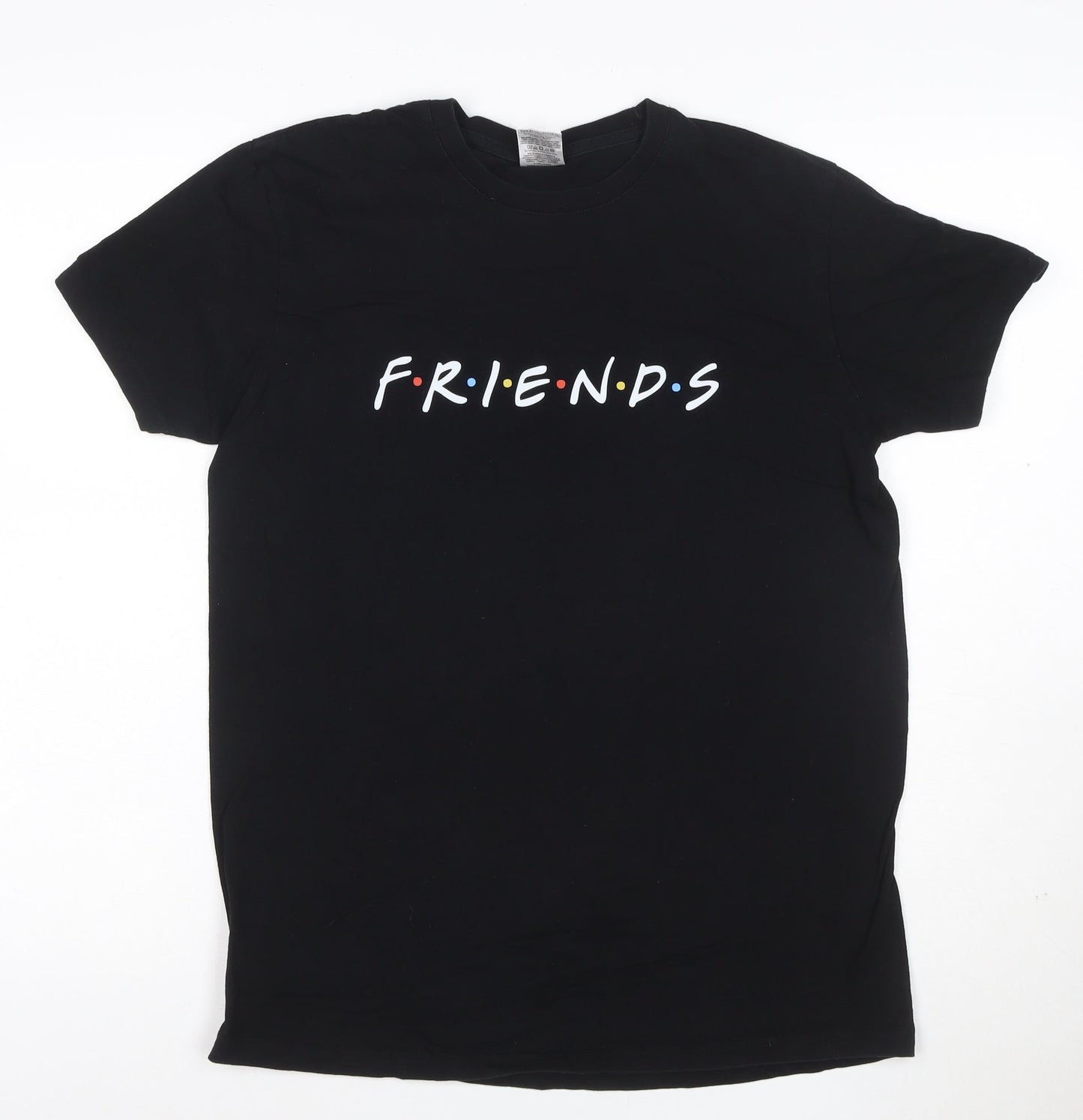 B&C Collection Men's Black Friends Graphic T-Shirt Size S