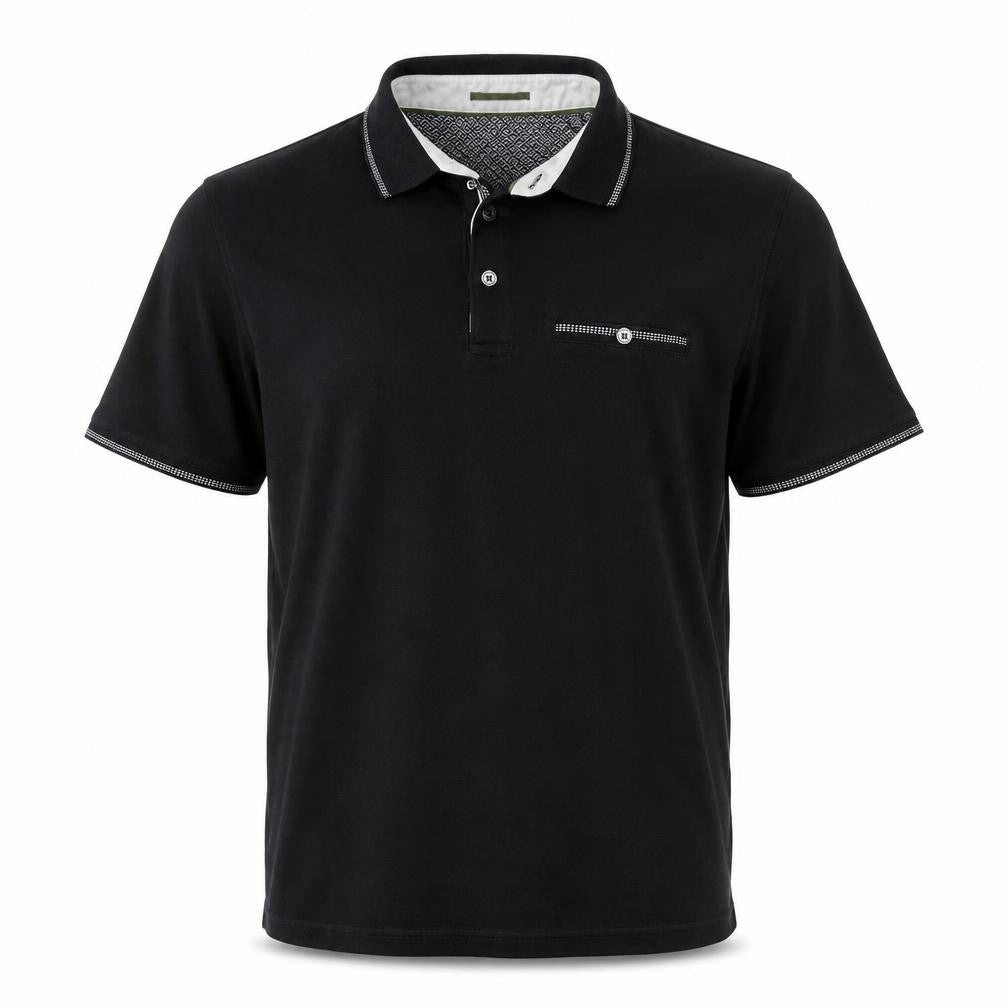 Ted Baker Men's Black Short Sleeve Cotton Polo Shirt Size M