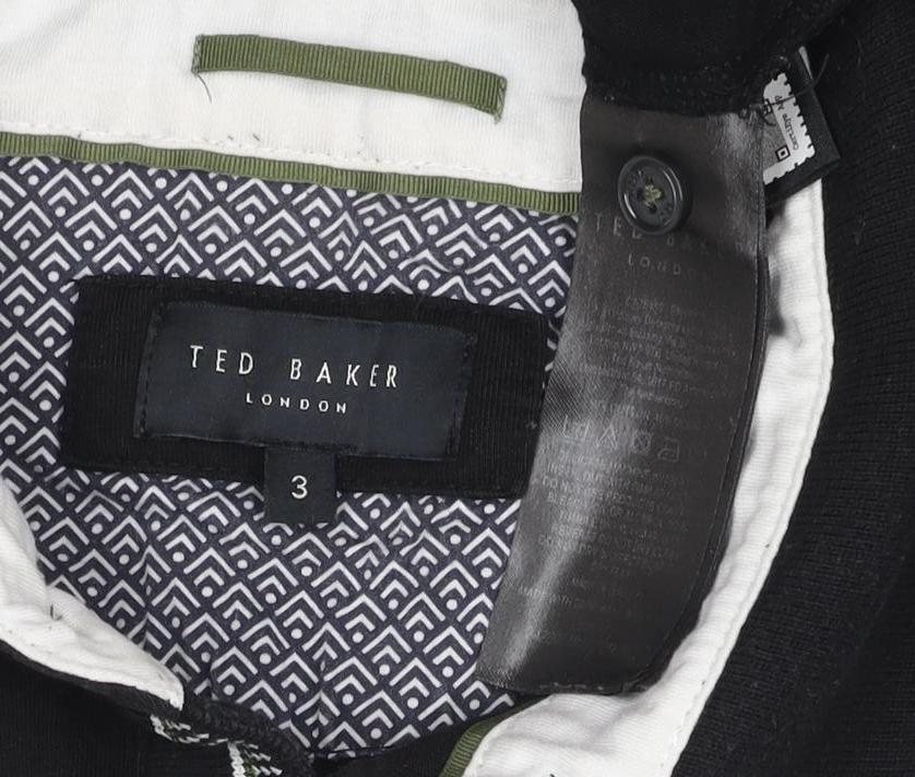 Ted Baker Men's Black Short Sleeve Cotton Polo Shirt Size M