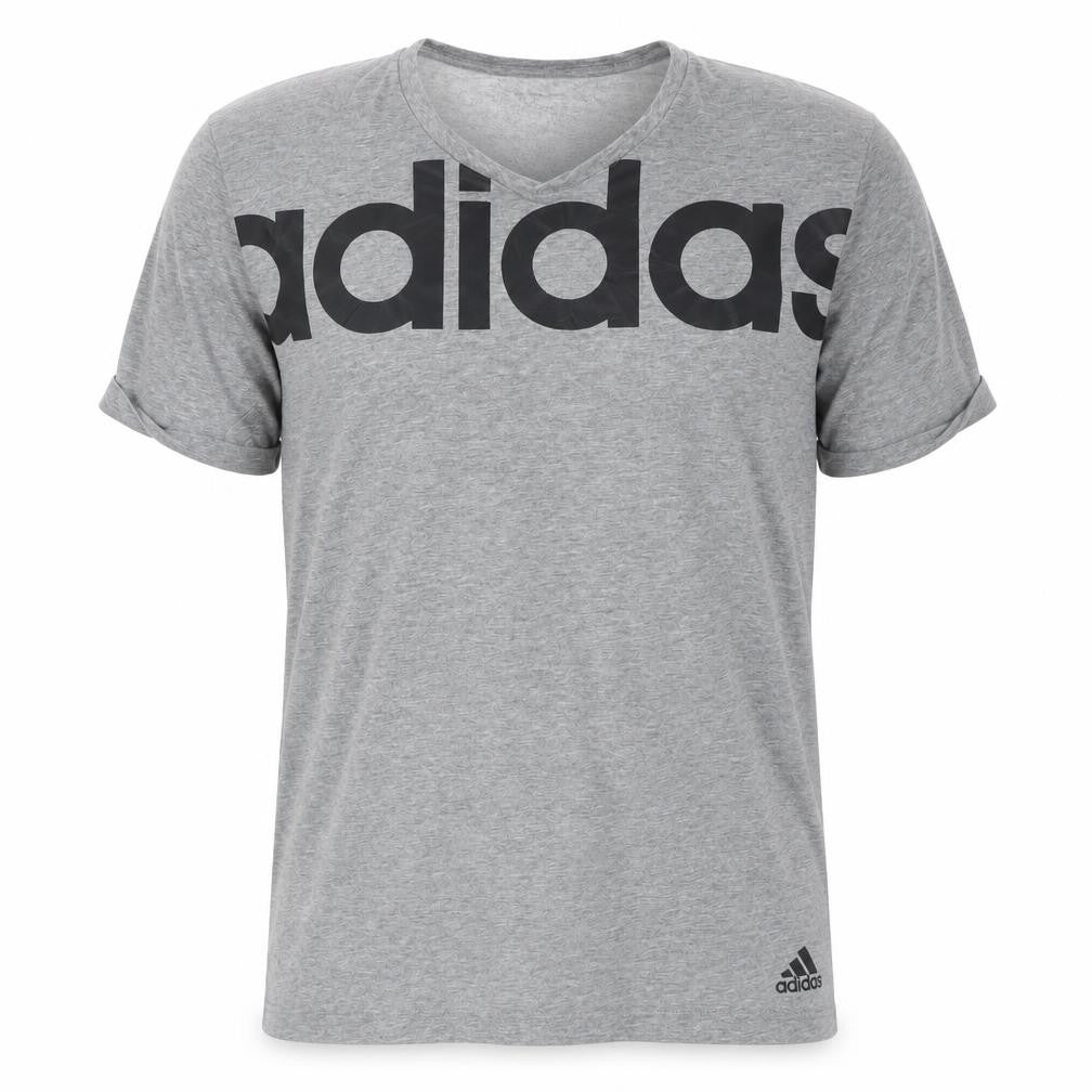 Adidas Mens Grey Climalite Essentials Short Sleeve Crew Neck T-Shirt L