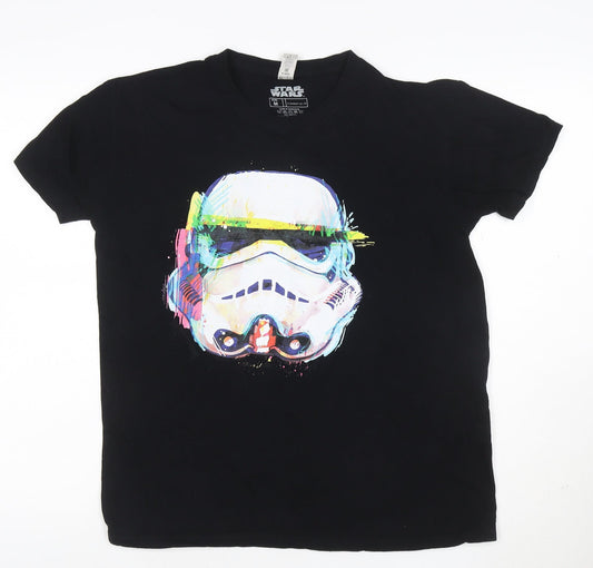 Star Wars Men's Black Stormtrooper Graphic Cotton T-Shirt Size M