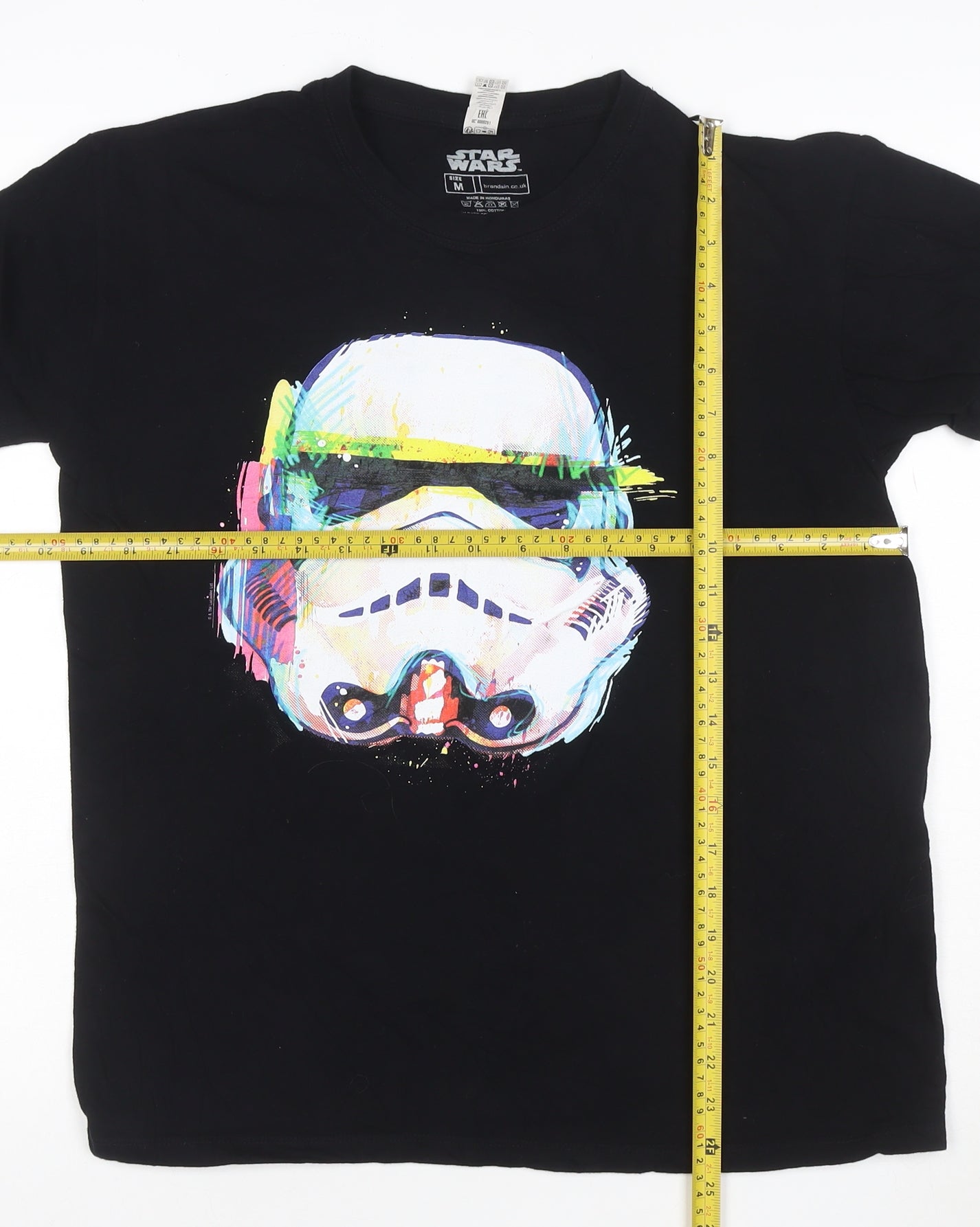 Star Wars Men's Black Stormtrooper Graphic Cotton T-Shirt Size M