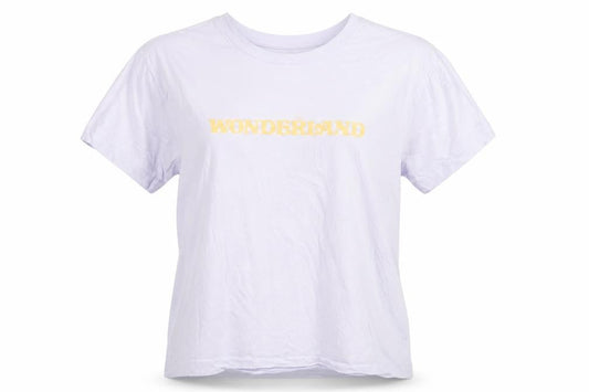 Disney Women’s White Wonderland T-Shirt Size L Short Sleeve Cotton
