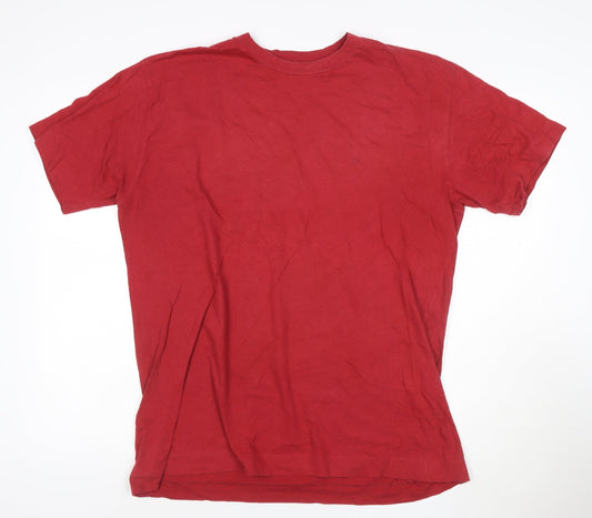 United Colors of Benetton Mens Red XL Cotton Crew Neck T-Shirt