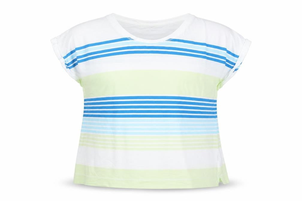 Marks & Spencer Women’s Multicoloured Striped Cotton T-Shirt Size 18