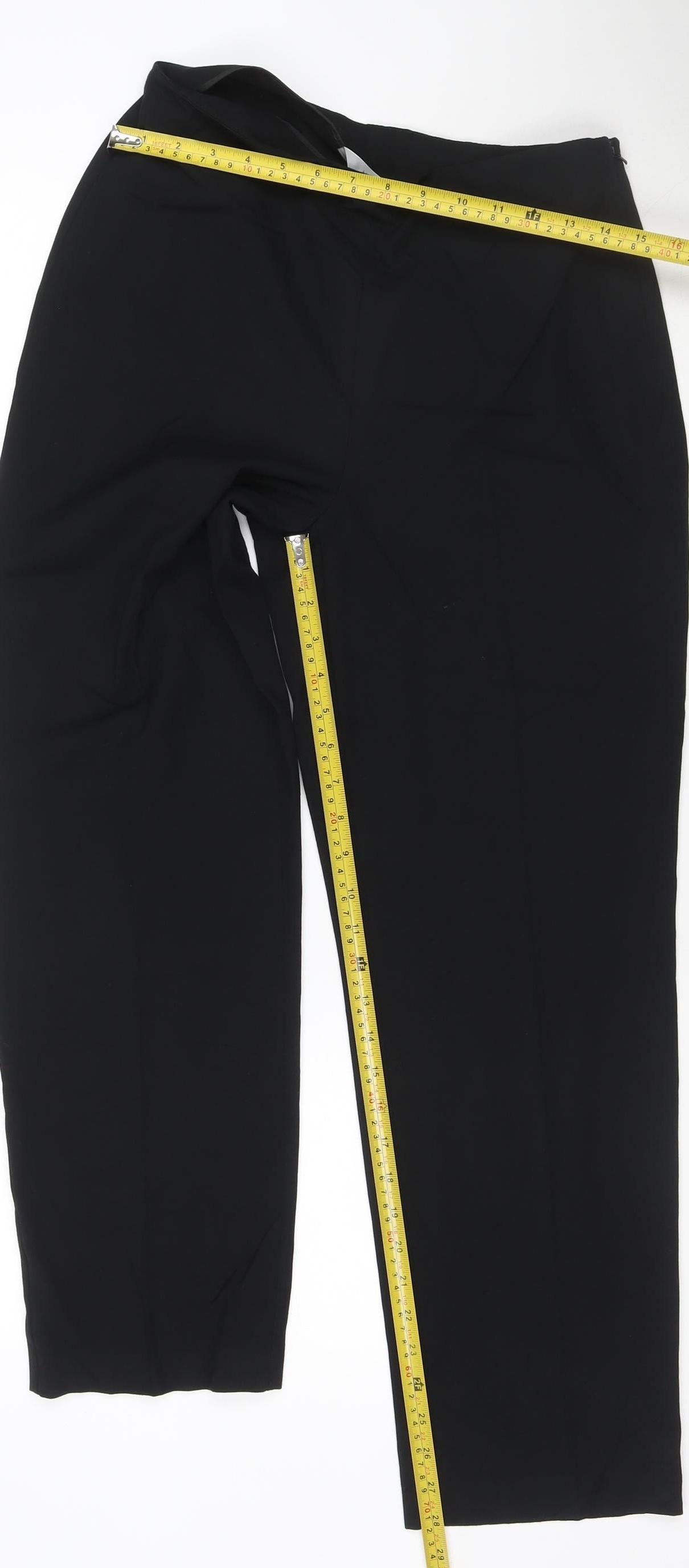 Marks and Spencer Women's Black Size 12 Stretch Work Trousers