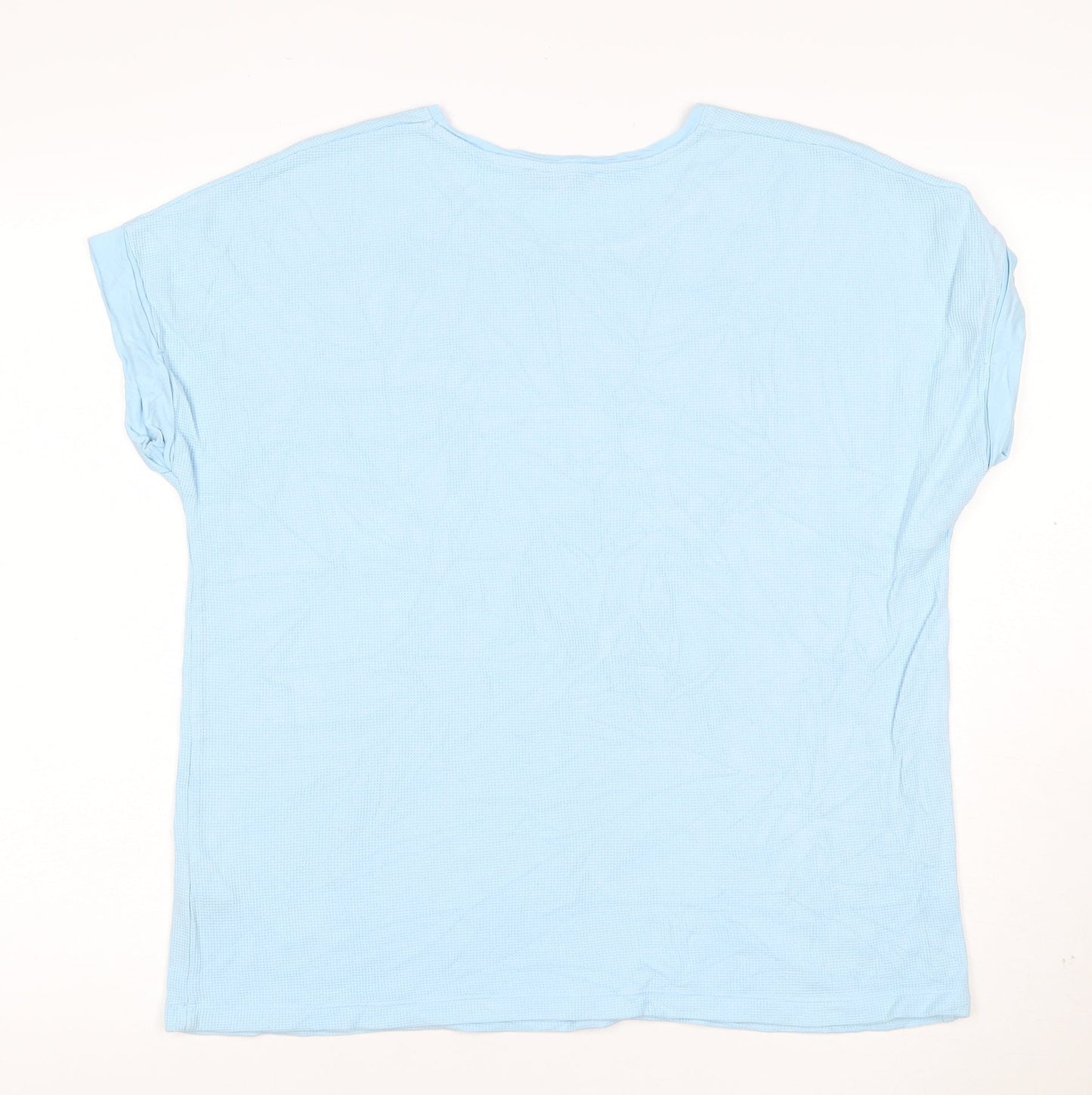 Gollehaug Women’s Blue Cotton Elastane Short Sleeve T-Shirt Size 14