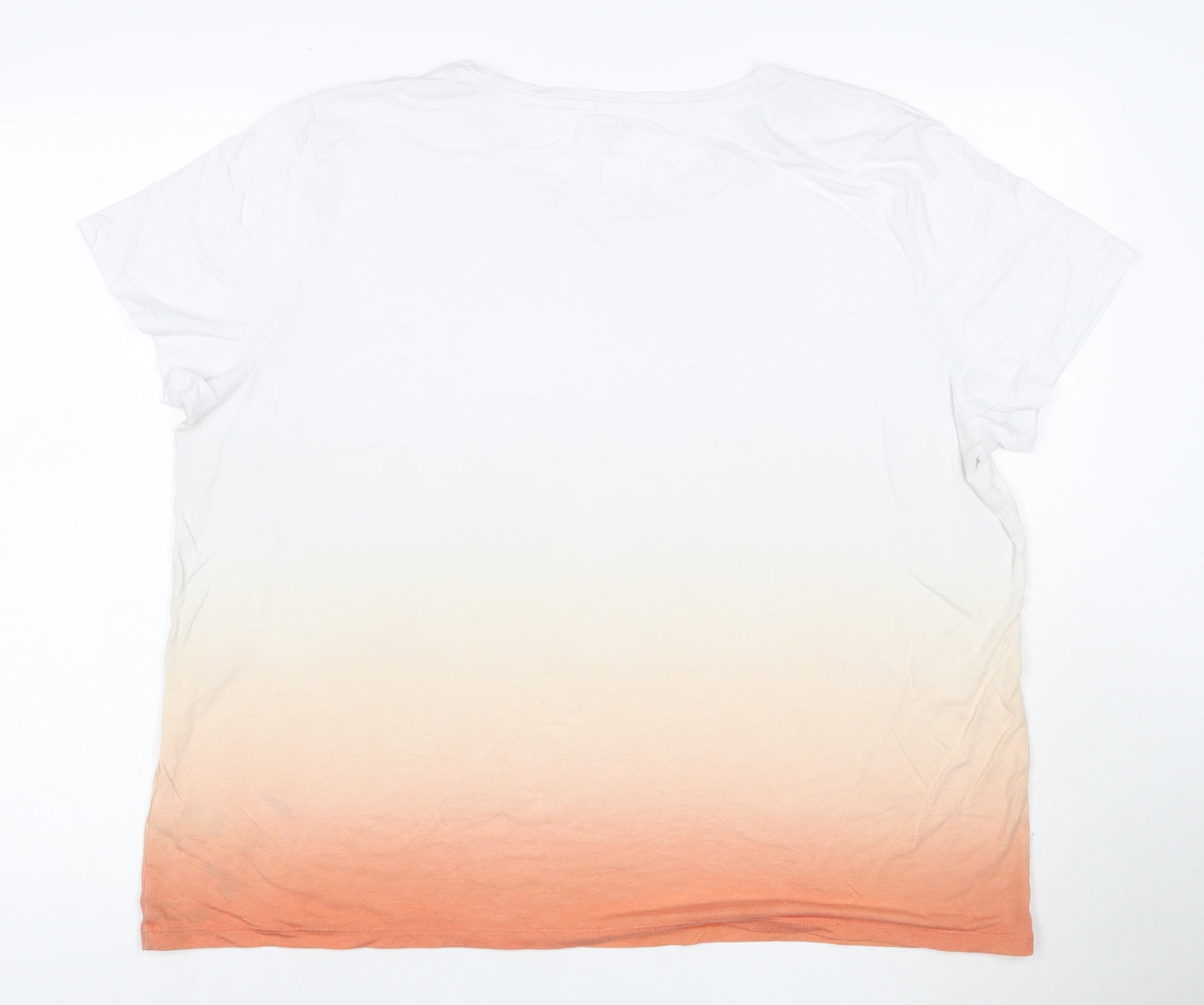 Marks and Spencer Women's Multicoloured Size 20 Relaxed Crew Neck T-Shirt