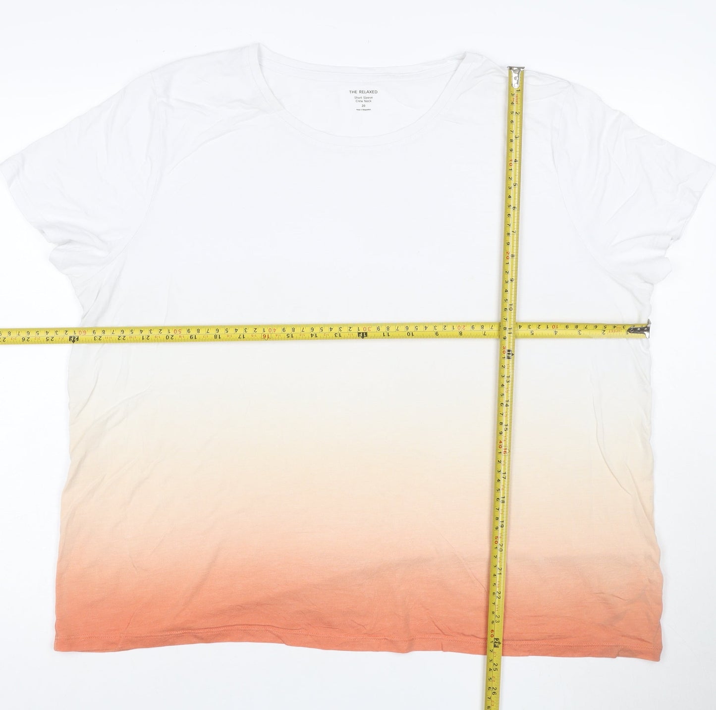 Marks and Spencer Women's Multicoloured Size 20 Relaxed Crew Neck T-Shirt