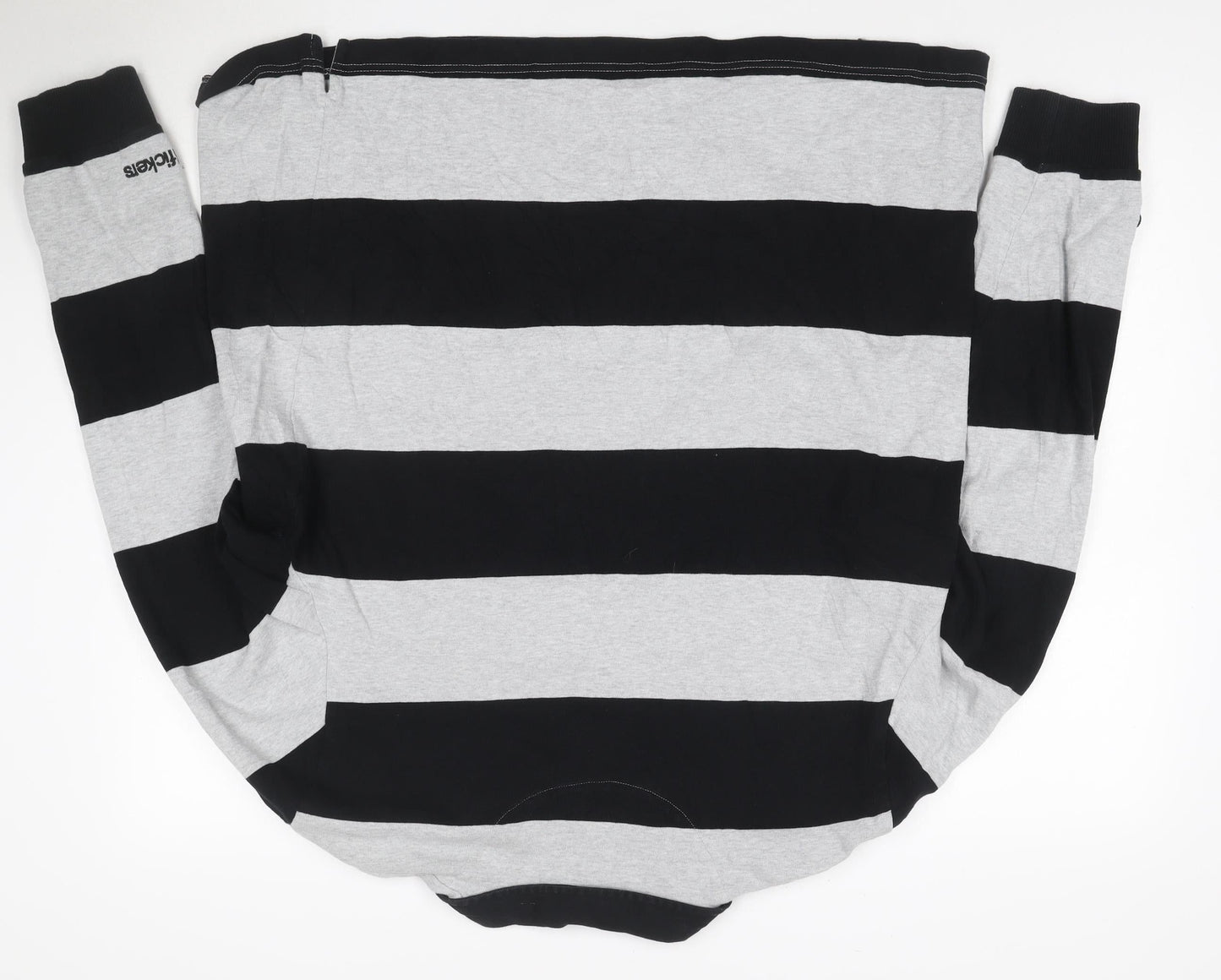 Lyle & Scott x Golfickers Black Grey Striped Rugby Polo XXL