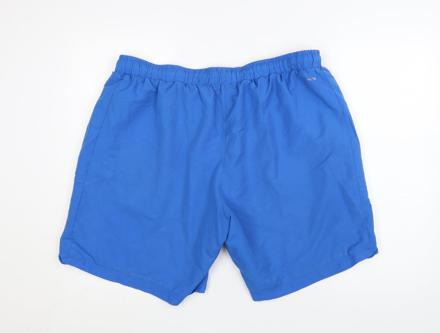 Adidas Mens Blue 2XL Athletic Climalite Sport Essentials Shorts