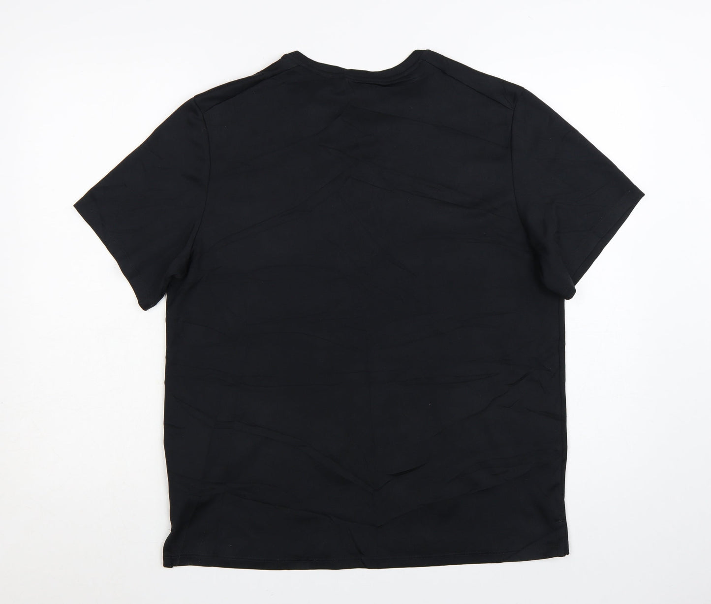 Nike Men's Black Dri-FIT Running T-Shirt Size M Lightweight Gym Top