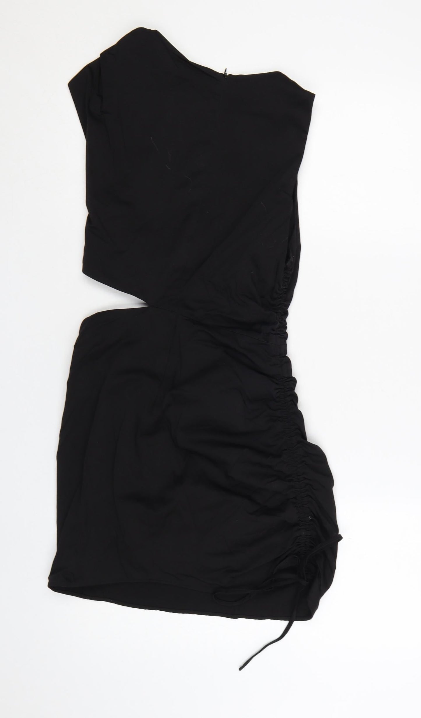 Zara Women Black Sleeveless Cut Out Bodycon Mini Dress S