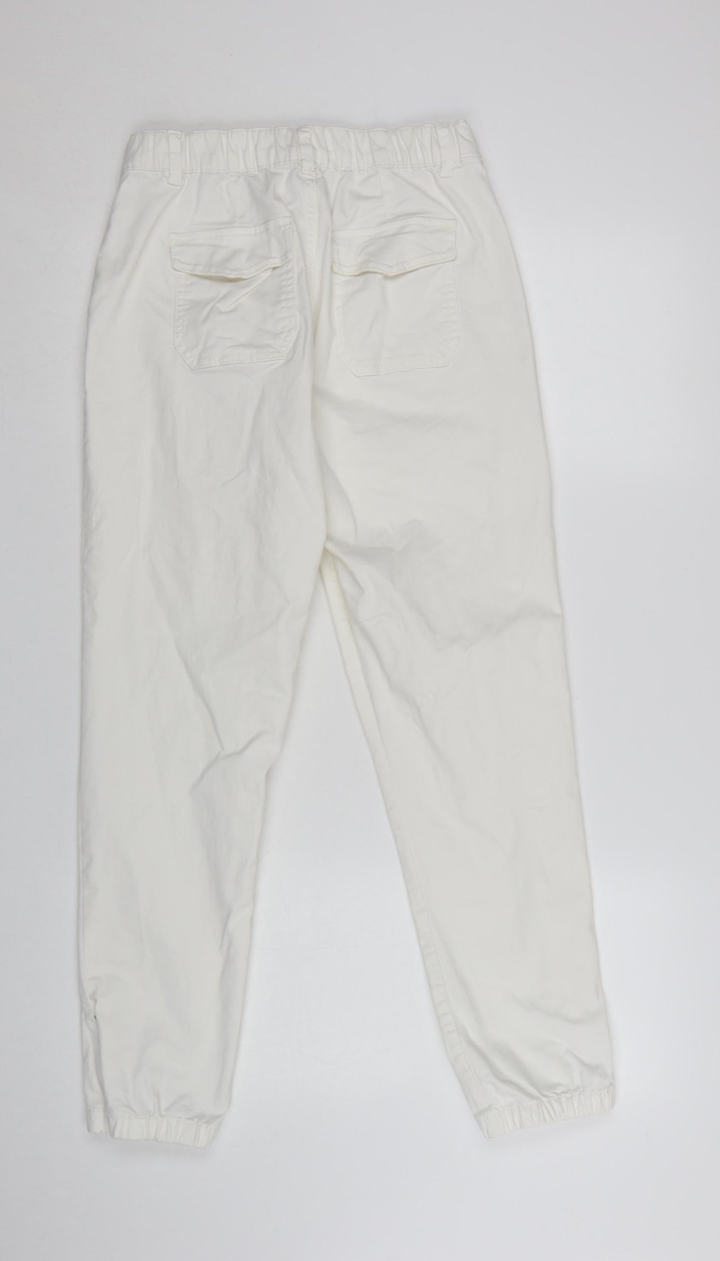 Marks and Spencer Women's Ivory Tapered Jeans Size 10 Regular Fit