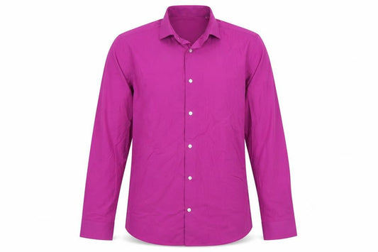Next Men's Pink Slim Fit Long Sleeve Dress Shirt 14.5in Collar