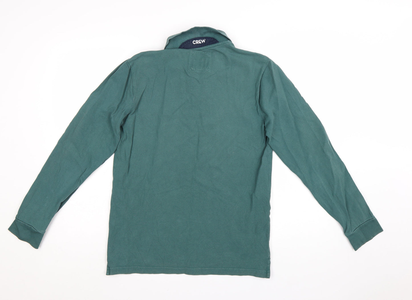 Crew Clothing Company Men’s Green Long Sleeve Polo Shirt Size S
