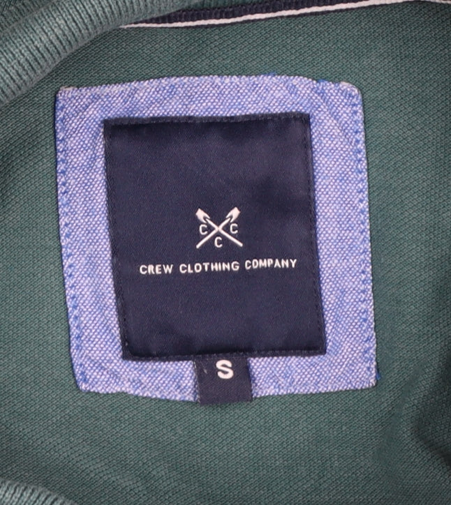 Crew Clothing Company Men’s Green Long Sleeve Polo Shirt Size S