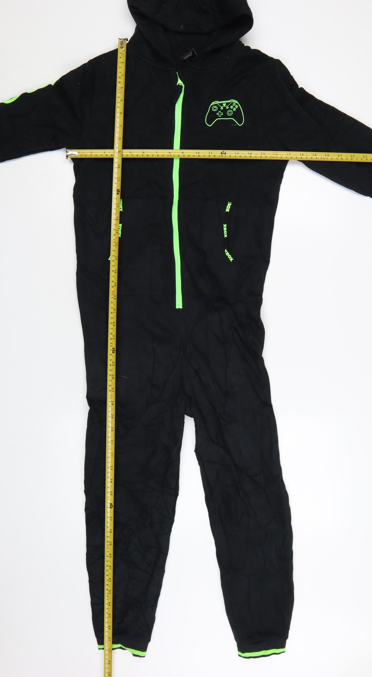 Next Boys Black Xbox Hooded One Piece Pyjamas - 10 Years