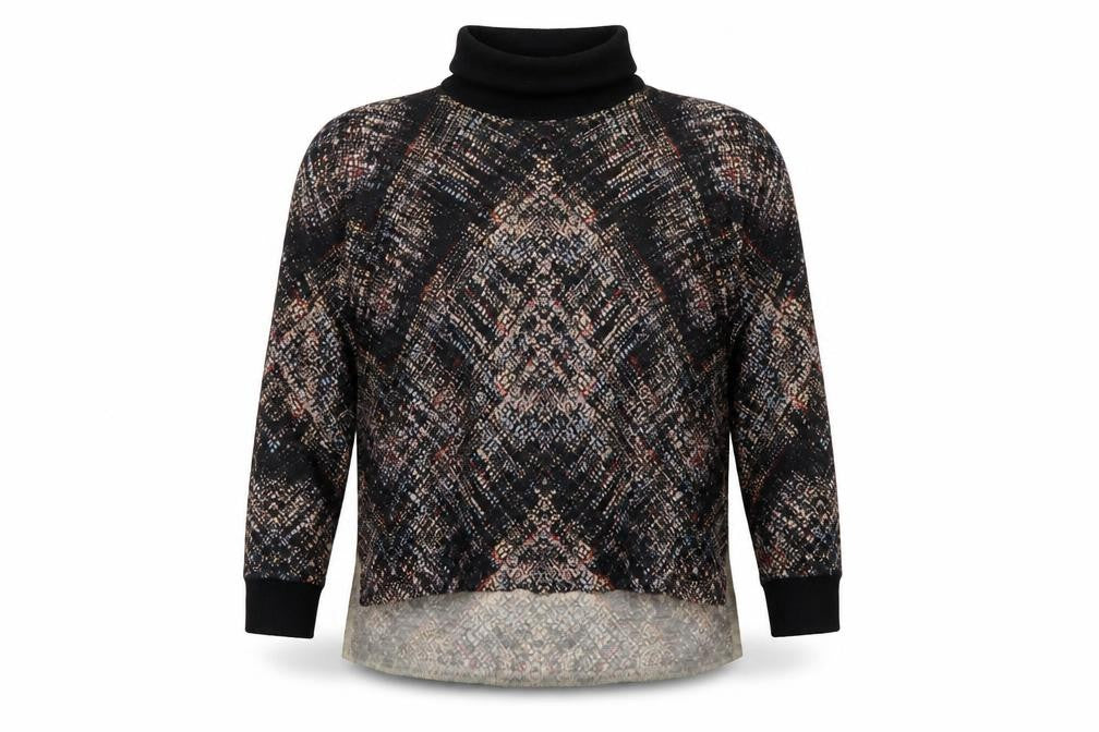 Karen Millen Womens Black Wool Roll Neck Long Sleeve Jumper L