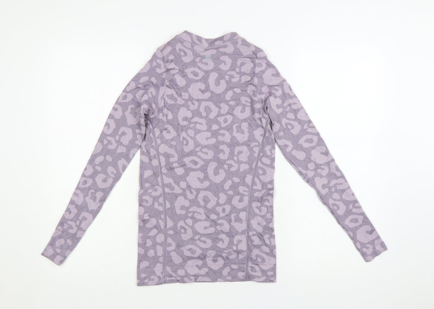 Sweaty Betty Womens Purple Animal Print Long Sleeve XS Active Top