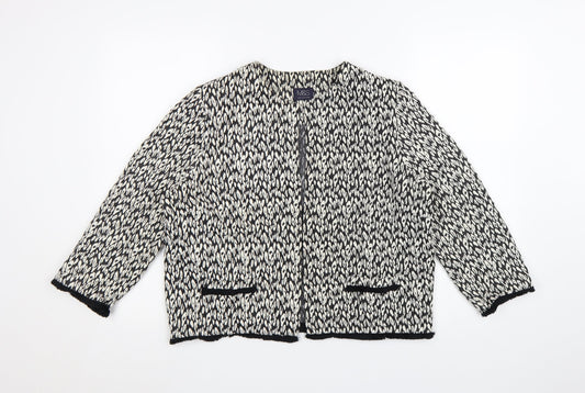 Marks and Spencer Women Black Size 16 Classic Knit Jacket