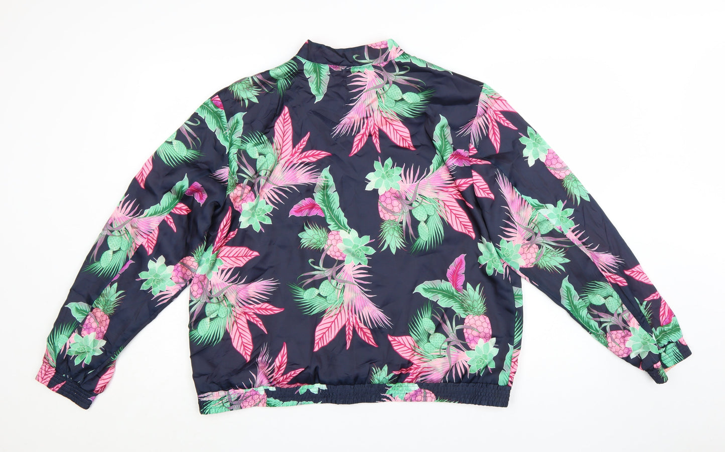 GAP Women Multicoloured XL Tropical Reversible Bomber Jacket