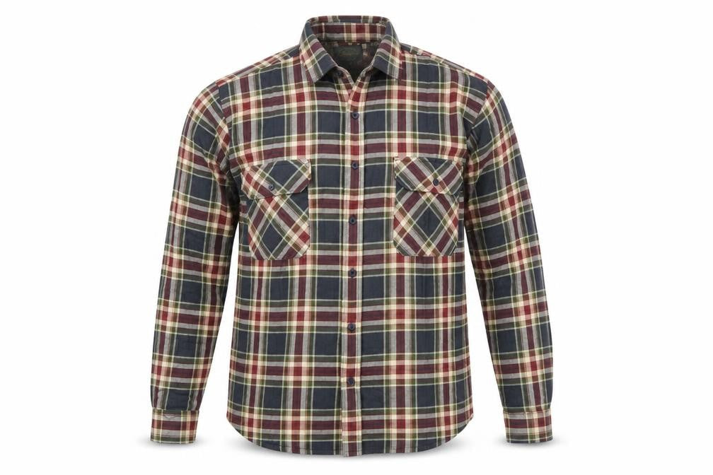 Champion Men's Multicoloured Plaid Button-Up Cotton Shirt M 39/40