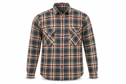 Champion Men's Multicoloured Plaid Button-Up Cotton Shirt M 39/40